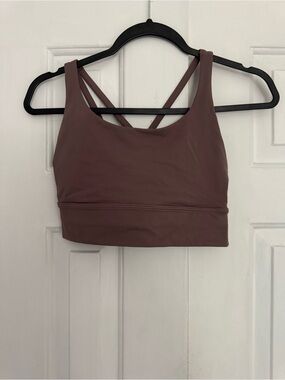 LULULEMON athletica Strappy Back Sports Bra - Mauve Brown/Purple